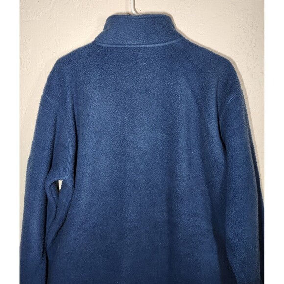 Orvis Men's M Full Zip Fleece Jacket W/Pockets Blue Long Sleeve Patch Logo - Picture 4 of 10